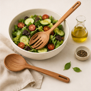 Ensemble d'ustensiles de cuisine classiques en bois, cuillères et spatules en bois, articles de cuisine pour la vente en gros, fournitures pour la maison et les restaurants - Product Image 2