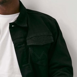 Best-Selling OEM Winter Men's Stylish Denim Jean Rain Jacket Premium Quality Long Sleeve High Street Style for <b>Boys</b> - Product Image 3
