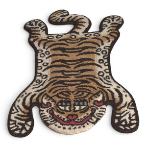 Tapis en laine tissé à la main de style tibétain traditionnel, motif peau de tigre, imitation fourrure animale, antidérapant, pour salon - Product Image 6