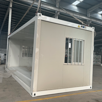 Maison pliante préfabriquée facile à installer de 20 pieds avec 2 chambres, type Z, type X, dortoir, petit appartement, maison conteneur pliable