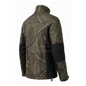 Veste de chasse softshell pour homme, veste d'extérieur coupe-vent légère et respirante avec plusieurs poches fonctionnelles - Product Image 6