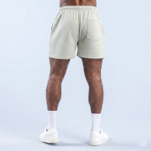 Shorts de sport pour hommes en gros, 100 % coton, séchage rapide, avec poches latérales et taille élastique, pour l'entraînement athlétique - Product Image 4
