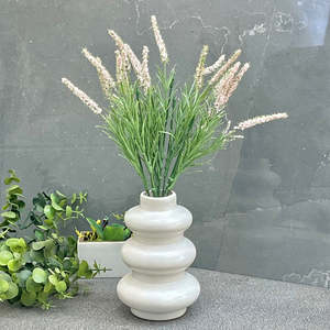 Pots et Vases de Jardin Traditionnels Vintage en Marbre Blanc de Luxe, Sculptés à la Main, Écologiques, Durables et Légers - Product Image 1
