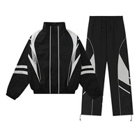 Conjunto Deportivo de Dos Piezas Personalizable, Cortavientos de Invierno, Transpirable, Tallas Grandes, para Hombre y Mujer, Ropa Deportiva Casual