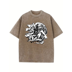 T-shirt surdimensionné pour homme imprimé sur mesure – Tee-shirt graphique DTF DTG pour le streetwear, les tenues décontractées et les vêtements de marque privée - Product Image 5