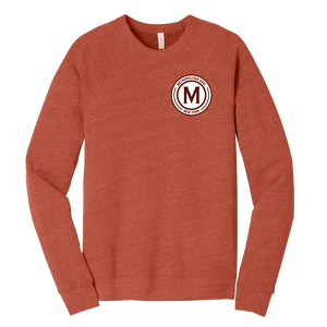 Women's Premium Winter Crew Neck Sweatshirt with Front Logo Printed Design Solid Polyester/Cotton Blend 340g Oversize Fit - Product Image 3