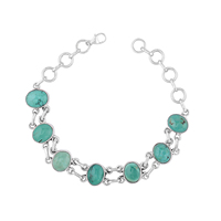 Pulsera de plata de ley 925 con amatista púrpura, estilo tribal, bohemio, Jaipur, hecho a mano en India, joyería de energía positiva.