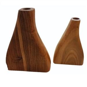 Jarrón Decorativo de Madera de Mango con Diseño Único Hecho a Mano para Regalos, Jarrón de Madera con Diseño Personalizado para Vendedores Minoristas a Bajo Precio - Product Image 1