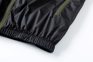 Men Coated Lightweight Waterproof Windbreaker Outdoor <b>Raincoat</b> Stand Collar Zipper Closure Pockets for All-Weather Protection - Product Image 5