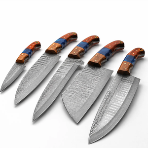 LEGACY BLADES Luxury 67 Layers Damascus Steel Kitchen <b>Knife</b> <b>Set</b> Ergonomic Wooden Handle OEM Factory Supplier - Product Image 4