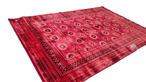 Machine Made Irani Carpet | WILTON Rug Red Persian Style Area Rug | Traditional Oriental Floor <b>Mat</b> for Living Room & Bedroom - Product Image 4
