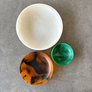 Ensaladera Minimalista de Resina con Acabado Inspirado en Piedra Natural para Hogares Modernos, Hoteles y Restaurantes de Alta Cocina - Product Image 1