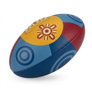 Ballons de football australien AFL personnalisés avec logo inspiré des aborigènes, en cuir de qualité supérieure, fabricant de ballons de sport sur mesure - Product Image 3