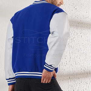 Chaqueta Letterman de Nuevo Estilo, Chaqueta Letterman de Tela de Algodón, Chaqueta Letterman con Acabado Liso, Ropa Casual - Product Image 3