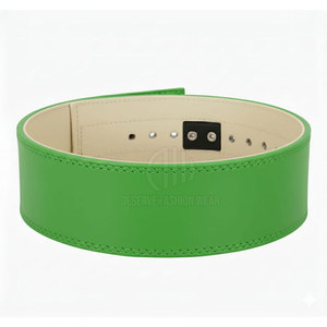 Cinturón de levantamiento de pesas al por mayor, de color sólido, con hebilla de pasador, fabricado en Pakistán - Product Image 4