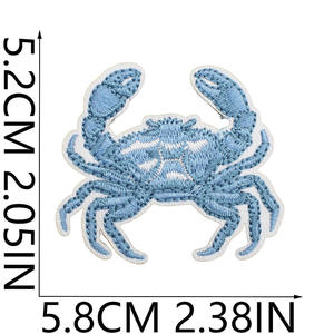 Badge en tissu brodé personnalisé en gros pour usine, avec fil lisse, pour vestes, chapeaux, chemises, sacs, vêtements, à thermocoller ou à coudre - Product Image 5