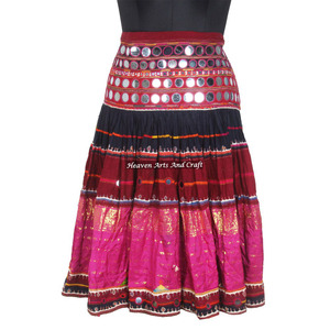 Embroidered Banajara Women Skirt Gypsy Lehenga Long Maxi Skirt Bohemian Cotton Skirt - Product Image 1