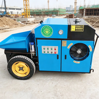 Pompe à béton diesel portable sur remorque 10m³/h, transport facile, installation rapide, haute pression pour petits projets, CE, prix usine