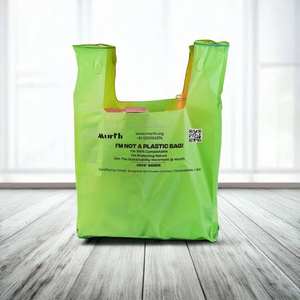 ถุงพลาสติก PE แบบ U-Cut ย่อยสลายได้ พิมพ์ลายตามสั่ง ผลิตโดยผู้ผลิตถุงแบบปิดผนึกด้วยความร้อน - Product Image 2