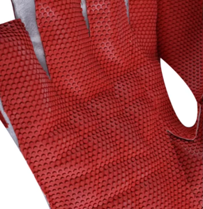 Gants de gardien de cricket pour enfants personnalisables et durables en cuir rouge, ambidextres, doublement cousus, offrant des options de taille et de design - Product Image 6