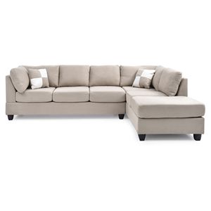 G631B-SC di Malone sezionale da gloria mobili bianco soggiorno in 3 scatole - Product Image 3