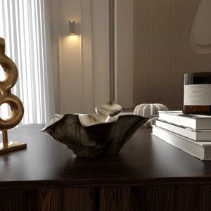 ชามโลหะทำมือ ดีไซน์ทันสมัย ผิวขัดเงา ของตกแต่งบ้าน - Product Image 3