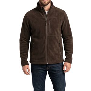 Vestes softshell pour hommes en marron chocolat, intérieur en polaire de luxe, vestes de qualité supérieure pour temps froid - Product Image 1