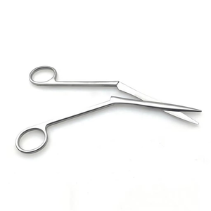 Tijeras Nasales Heymann Premium de 18 cm, Anguladas, de Acero Inoxidable, para Cirugía ORL, Rinoplastia, Septum, Turbinas, Instrumentos Quirúrgicos con Certificación CE ISO - Product Image 4