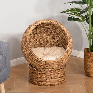 Wholesale Water Hyacinth Pet House with Cute Ear Design Made in Vietnam Factory - Product Image 2