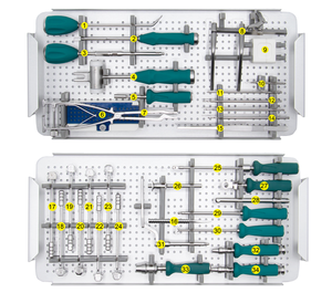 CZMeditech Juego de Instrumentos Quirúrgicos Ortopédicos de Acero Inoxidable, Nuevo Diseño, Tornillo de Bloqueo para Jaula Espinal PEEK para Cirugía de Cuidado Óseo - Product Image 1