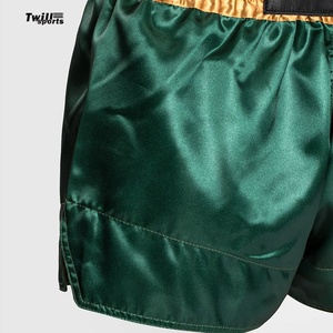 Venta al por mayor Muay Thai Boxing Shorts Kickboxing Fight Tiger Mau Thai Shorts Custom Transpirable Boxeo Trunks Hombre Mujer Mma Shorts - Product Image 5