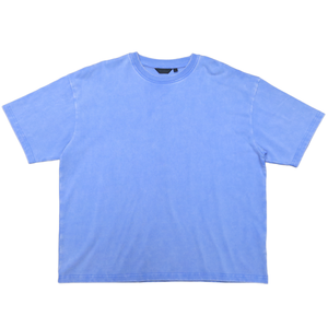 T-shirt vintage streetwear en coton vierge personnalisé, coupe oversize à épaules tombantes, impression haute qualité, tissu épais pour homme - Product Image 3