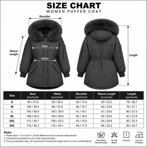 Custom Dark Grey Chevron Winter Parka Slant Zip Front Side Pockets Heavy Polyester Fur Neck Knit Cuffs Warm Puffer <b>Coats</b> - Product Image 6