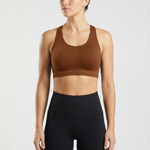Seamless Women Activewear Sports <b>Bra</b> <b>Stretch</b> Fit Racerback Gym Training Yoga Exercise Crop Top <b>Bra</b> - Product Image 1