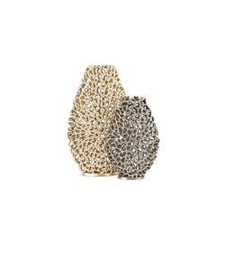 แจกันดอกไม้โลหะตกแต่งระดับพรีเมียมสำหรับโต๊ะกลางห้องนั่งเล่นที่บ้าน ดีไซน์ทันสมัยหรูหรา - Product Image 3