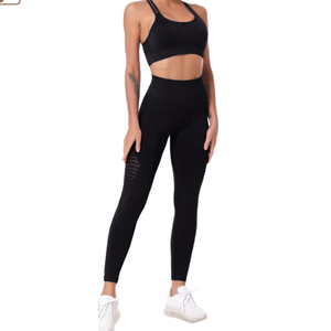 Taiwán 2 piezas sujetador y Leggings largos conjunto fitness yoga desgaste - Product Image 3