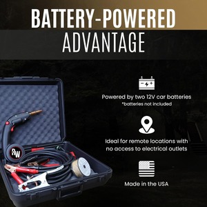 Máquina de Soldar Portátil, Soldadora MIG a Gas con Alimentación por Batería de Coche, Soldadura en Movimiento para Acero, Aluminio y Más, Incluye Estuche de Transporte - Product Image 5