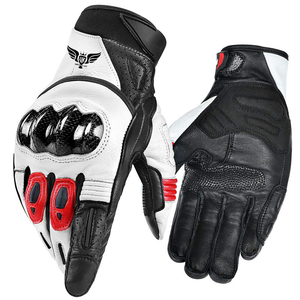Guantes de Motociclismo de Fibra de Carbono, Guantes de Protección de Cuero para Motociclismo, Estilo Moto GP - Product Image 1