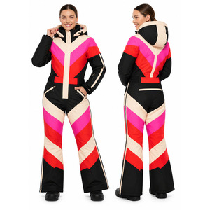 Custom <b>Women</b>’s <b>One</b> <b>Piece</b> <b>Ski</b> <b>Suit</b> Hooded Snowboard Jumpsuit Winter Snow Sportswear - Product Image 4