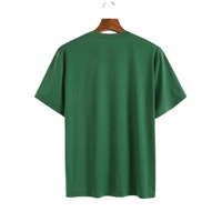 T-shirt Vert Léger pour Homme, Coupe Oversize, Nouvelle Collection, Impression Personnalisée du Logo de la Marque, T-shirts Décontractés en Pur Coton 2026