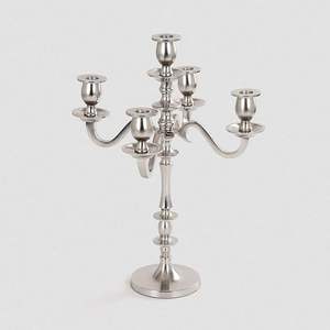 Candelabro de aluminio premium de 5 brazos, juego de portavelas para centro de mesa de bodas y fiestas, moderno soporte de aluminio para velas al mejor precio - Product Image 3