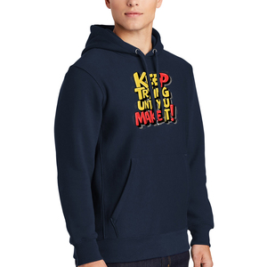 Sweat à capuche décontracté pour homme, anti-plis, en molleton écologique imprimé, respirant, en coton et polyester - Product Image 4