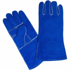 High Quality Reinforced Cowhide Split Leather Safety <b>Gloves</b> Anti-Vibration Durable Long-lasting Flame Retardant Industrial BBQ - Product Image 1