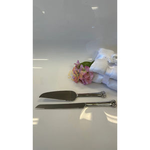 Juego de espátulas para pastel duraderas con mango de latón, cuchillo para servir postres, elegante vajilla para fiestas de boda, herramienta de repostería, espátula para pastel - Product Image 5