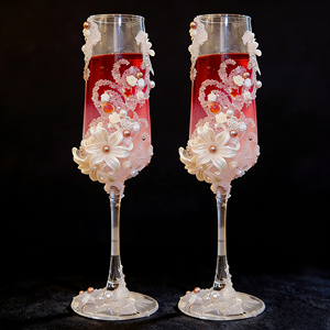 Flûte da Brindisi in Cristallo con Stelo Lungo <span class=keywords><strong>e</strong></span> Logo Personalizzato, Eleganti Calici da Champagne per Matrimoni, Anniversari <span class=keywords><strong>e</strong></span> Compleanni - Product Image 1