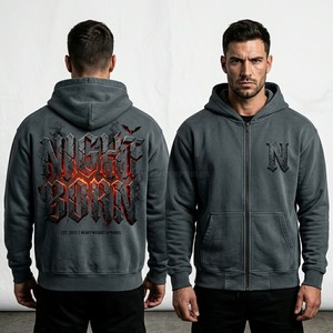 Sudadera con Capucha Beige Extra Grande Personalizada para Hombre, Estampado Vintage de Cartas del Tarot, Estilo Urbano, Sudadera de Felpa Francesa Gruesa, Sudadera con Capucha con Gráfico de Vampiro - Product Image 2