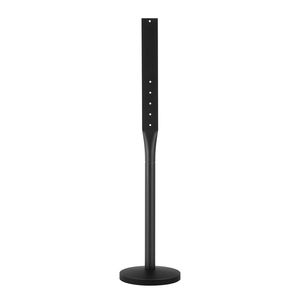 Portable 4 ft Cast Iron Sign <b>Post</b> with Heavy Duty Steel Hard Plastic Base and Wheel U-Channel Stand Traffic Sign <b>Holder</b> - Product Image 1