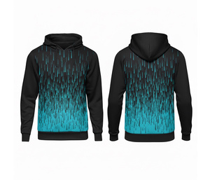 Sweat à capuche personnalisé OEM en polyester avec impression intégrale par sublimation – Sweat à capuche personnalisé pour équipe, homme, femme, jeune, veste à capuche d'entraînement, vêtements de sport - Product Image 3