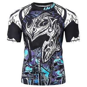 <b>Men</b>’s <b>Compression</b> Rash Guard Short Sleeve Quick Dry UV Protection Swim Surf <b>Shirt</b> OEM - Product Image 1