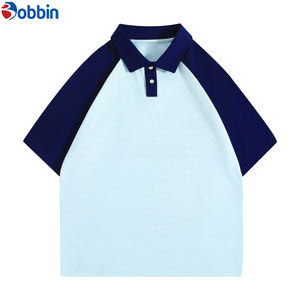 Camisas Polo para Hombre, 100% Algodón, Diseño Color Block, Camiseta Polo para Hombre, Verano, Moderna, Holgada, Casual, Manga Corta, Cuello Camisero - Product Image 1